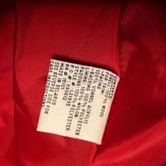 Lands’ End Women’s Parka / Winter Coat – Red, Insulated, Women’s 20W–22W (2X) - Picture 4 of 6